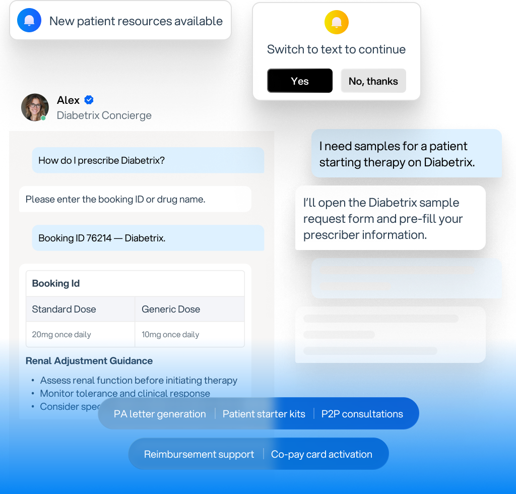 Support HCPs with instant access and seamless fulfillment